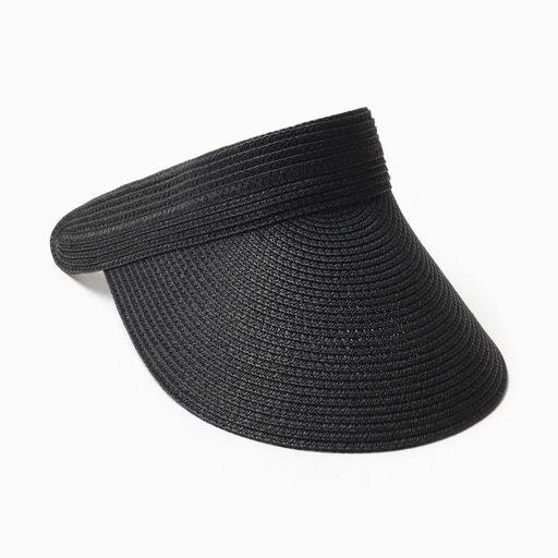 Козырёк женский MINAKU, чёрный, размер 58, целлюлоза