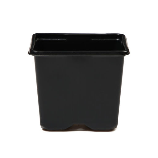 Цена за 100 шт. Горшок для рассады, 320 мл, 8×8×7 см, чёрный, Greengo
