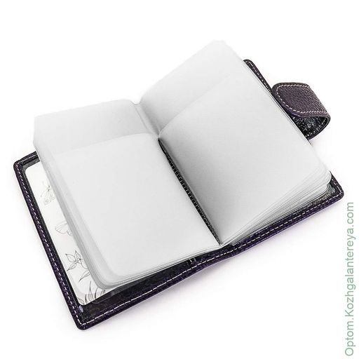 Женская кожаная визитница Sergio Valentini СВ 8140-010 фото 2