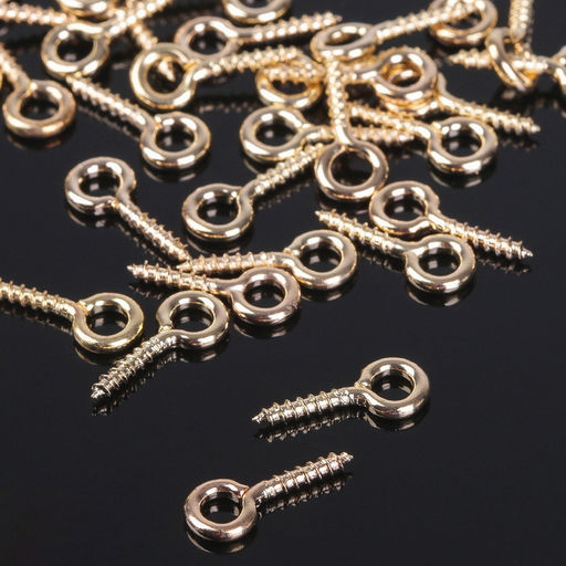 Цена за 2 шт. Штифт винтовой для кулона СМ-934, набор 50 шт. 1.2×0.5×0.1 см, цвет золото