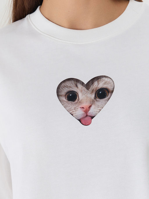 Футболка женская белая с принтом - Mark formelle фото 4