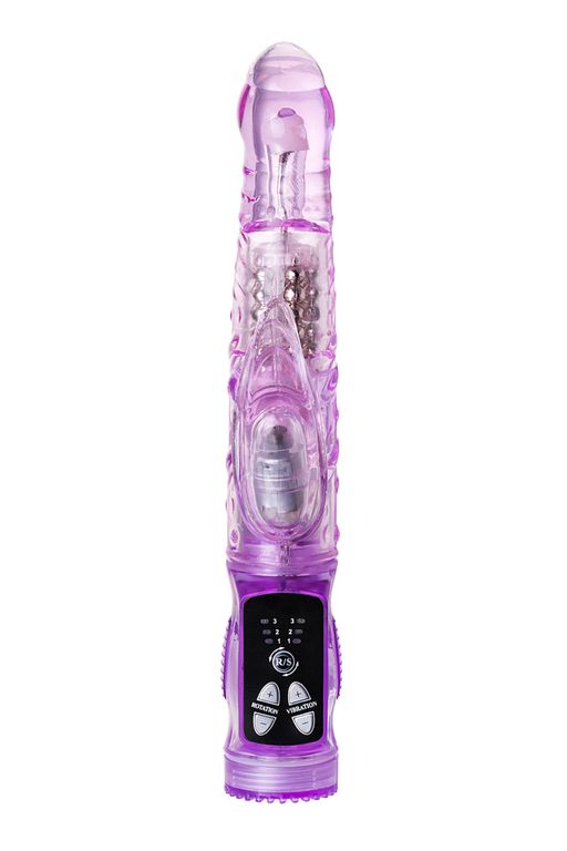 Вибратор с клиторальным стимулятором TOYFA A-Toys High-Tech fantasy, TPE, фиолетовый, 22 см