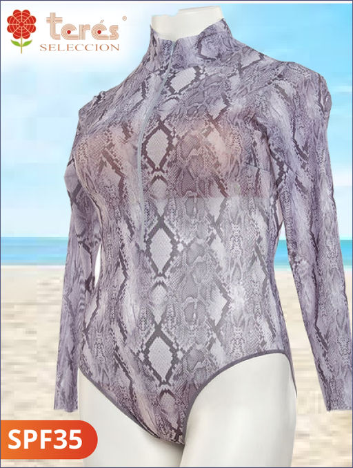 202 FS Купальник сплошной пропускающий загар SPF 35 (42-50) - Teres фото 5