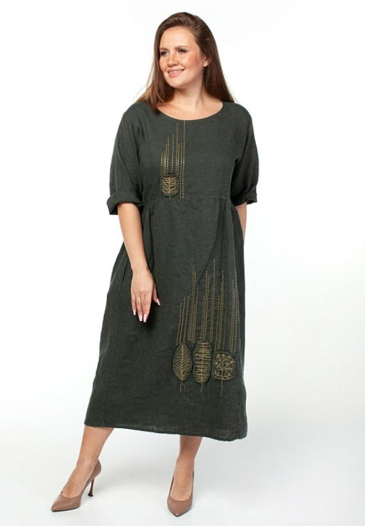 Умягченный лен 100% платье