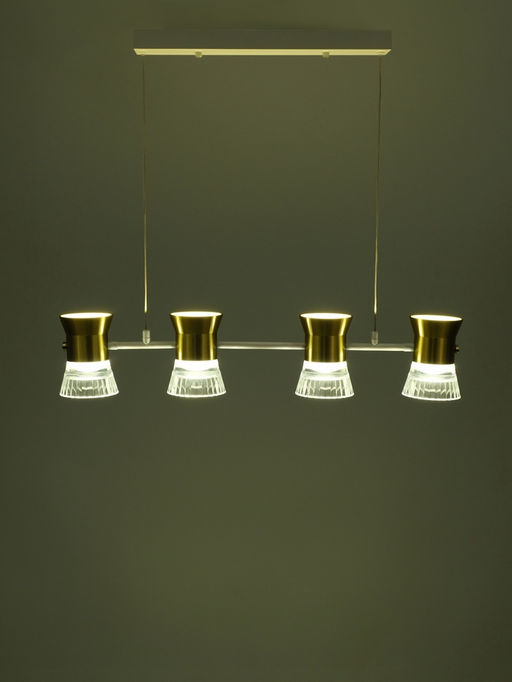 Светильник «Авион» LED 40 Вт 4000К бело-золотой 90×11×12-212 см