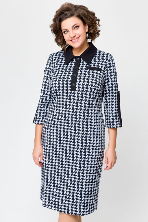 Платье Swallow 697.1 черно-белая гусиная лапка фото 6