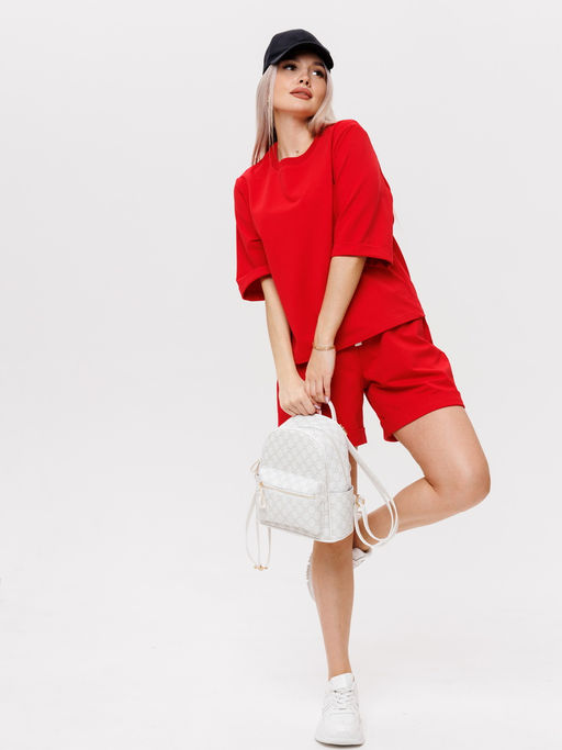 Костюм женский К-205 (футер с лайкрой) Оливковая