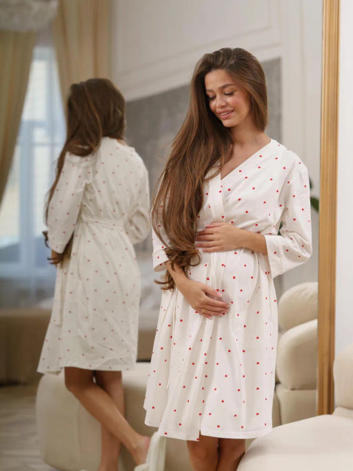 Халат женский Новая жизнь Экрю М-72Х MODAMICA