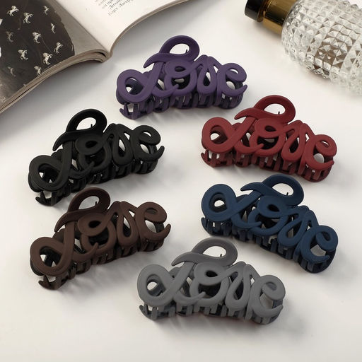 Цена за 12 шт. Крабик для волос «Классика», завитки люкс, 9 см, МИКС