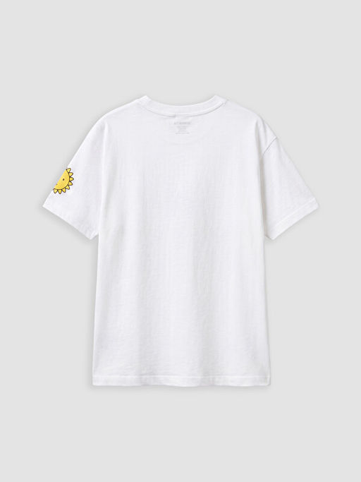Bisiklet Yaka Miffy Bask?l? K?z ?ocuk Ti??rt
