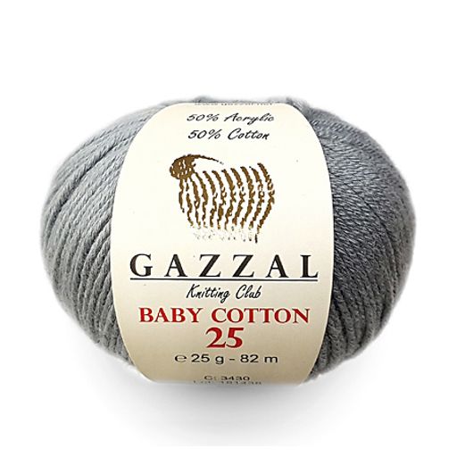 Цена за 10 мотков пряжи BABY COTTON 25