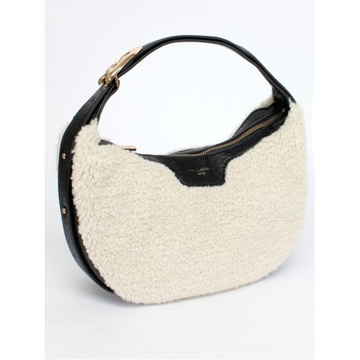 Сумка женская иск/мех+иск/кожа DJ-CM 7102- CREAMY WHITE, 1 отд.плеч/рем, св.бежевый SALE 263151