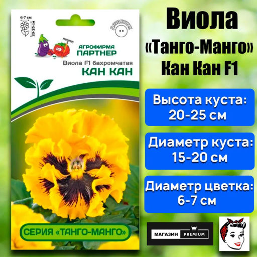 Виола бахромчатая Танго-Манго Кан-Кан - Партнер фото 2
