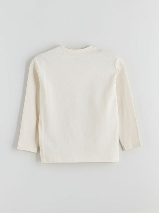 Bisiklet Yaka Bask?l? Erkek ?ocuk Ti??rt