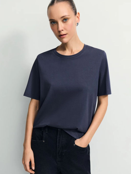 Базовая футболка из хлопка / Zarina