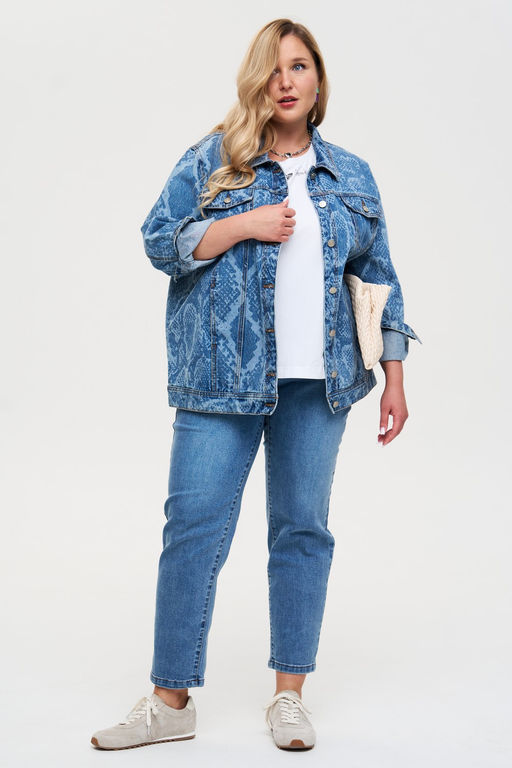 Жакет Овер голубой