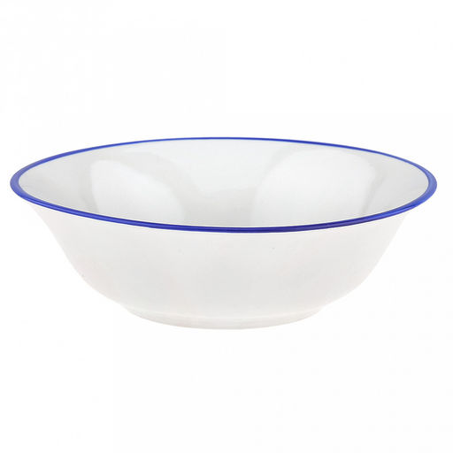 Салатник фарфоровый Озеро 360мл, д14,5см, h4,5см, круглый, отводка краской (Россия)
