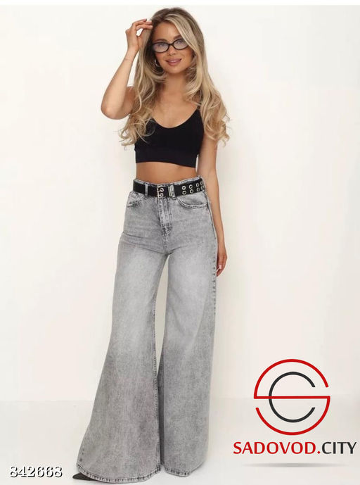 Джинсы с высокой посадкой