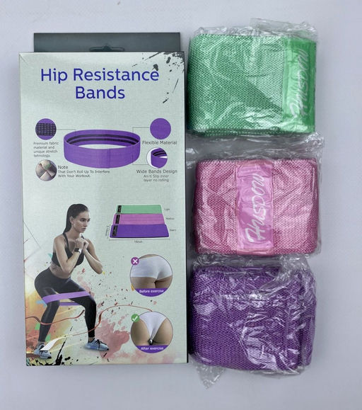 Тканевые фитнес резинки, спортивная резинка, эспандер - Family фото 3