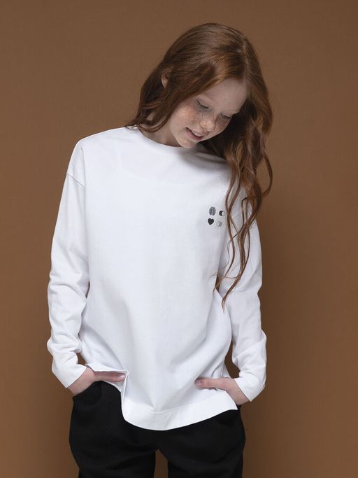 PELICAN, джемпер для девочек, Белый  фото 5