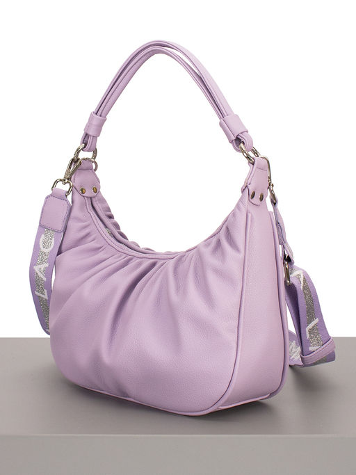 LACCOMA сумка Долорес-ЛЦ802-сиреневый эко кожа хлопок фото 5