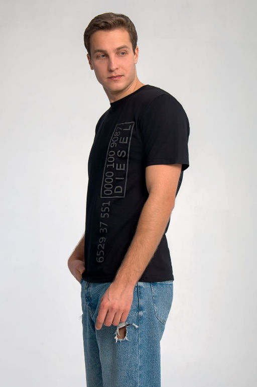 Арт. 67119 Футболка мужская 48-56 (5 шт) Цвет:черный - Идеал фото 10