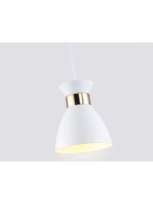 Светильник подвесной TR8465, 1хE27, 60Вт, d13 h100 см, белый