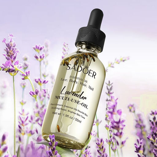 SADOER Масло лаванды для лица, тела, волос, ногтей, 55мл. фото 7