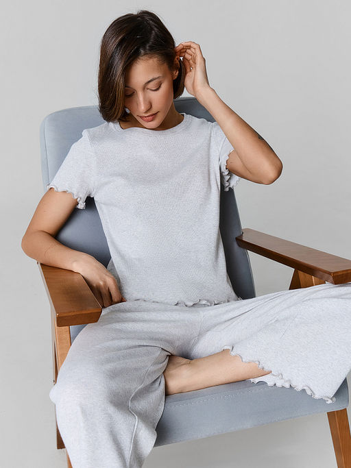 Комплект домашний женский серый - Mark formelle фото 3