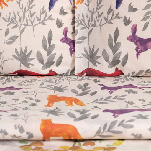 Постельное бельё Этель Евро Animals 200х215 см, 220х240 см, 50х70 см-2 шт, поплин,125 г/м2 фото 2