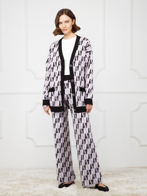 Кардиган женский ZZ-02009 black/lavender - Eleganzza фото 2