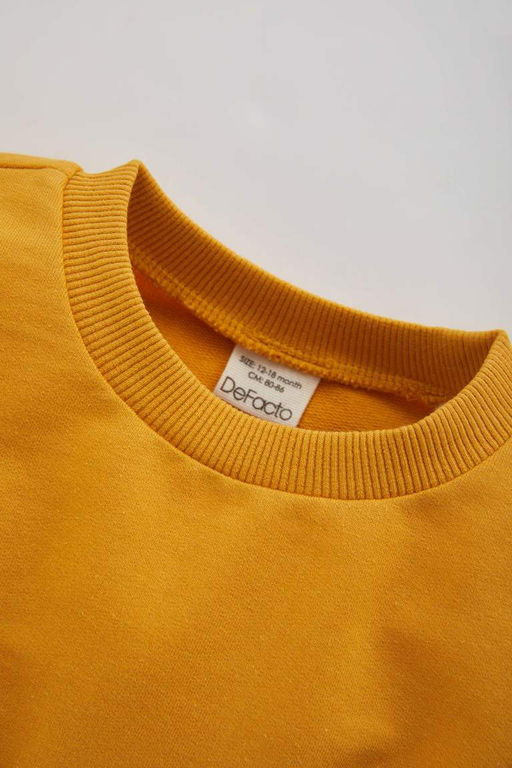 Платье с длинными рукавами и цветочным принтом для маленьких девочек - Defacto фото 2