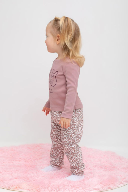 Crockid _ КР 400639/серая пудра,винтажные цветы к441 брюки д/дев яс