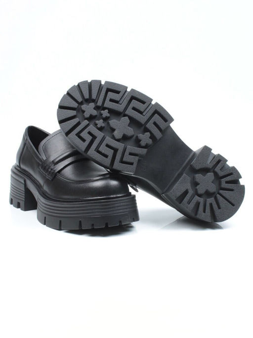 03-C1815-1 BLACK Лоферы женские (натуральная кожа)