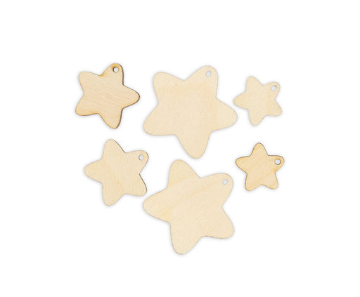 Заготовка для декорирования Mr. Carving БА-30 Набор Звезды фанера 0.3 см 6 шт