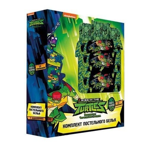 КПБ Disney Черепашки Ниндзя бязь хлопок 100% 1, 5 сп. - Лен поволжья фото 2