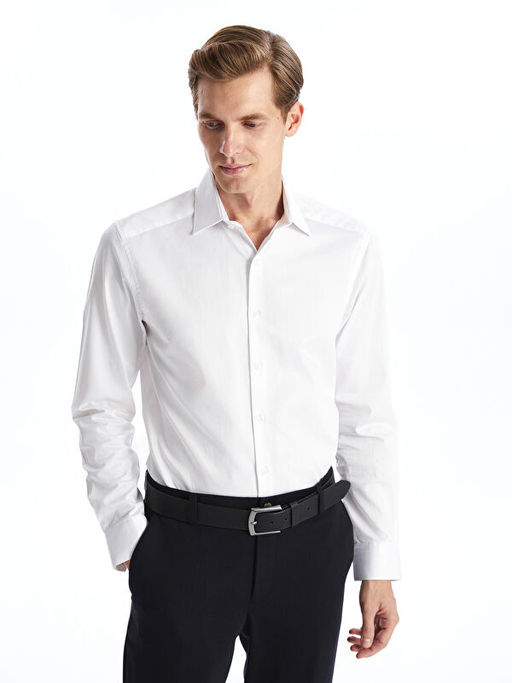 Slim Fit Uzun Kollu Erkek G?mlek