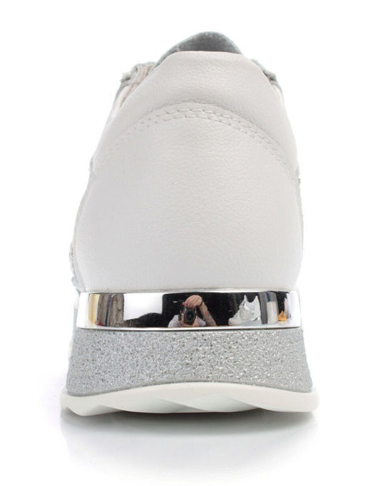 05-FDD18-1P WHITE Кроссовки женские (натуральная кожа, сетка) - No name фото 8