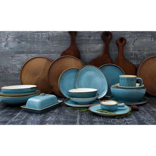 Тарелка глубокая Magistro Церера, 700 мл, d=18.5 см, фарфор, голубая фото 6