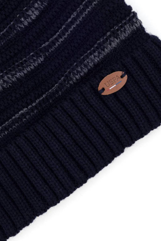 Мужской темно-синий берет - U.s. polo assn фото 6