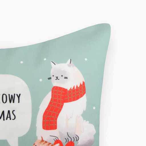 Чехол на подушку Этель Meow X-mas 40*40 см, 100 п/э, велюр фото 3