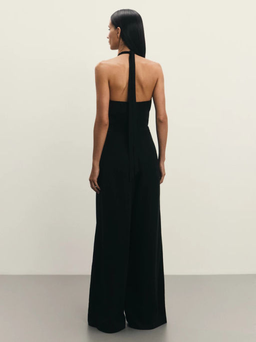 Комбинезон из тенселя и льна с открытой спиной / Zarina  фото 7