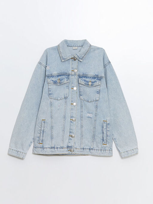 K?z ?ocuk Jean Ceket
