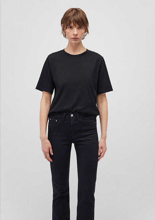 2li Kad?n Basic Tisort - Mavi фото 6