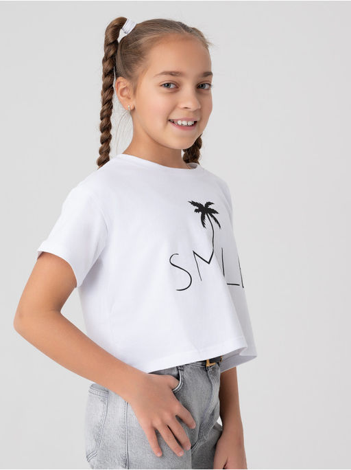 Футболка Пальма детская белый - София фото 8