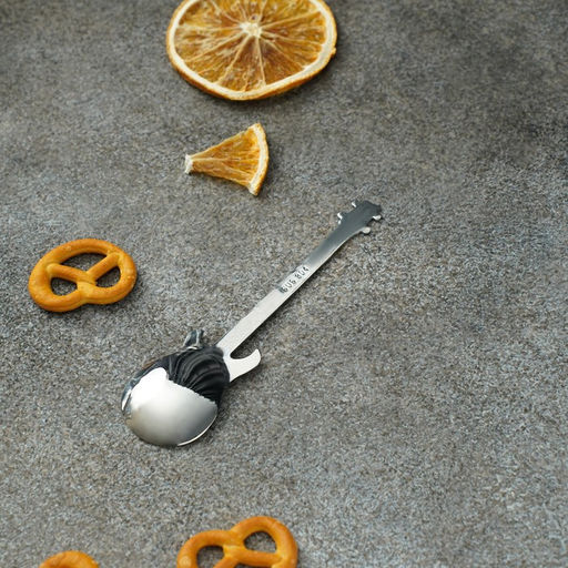 Ложка десертная из нержавеющей стали Magistro Гитара, длина 12 см, цвет серебряный фото 4