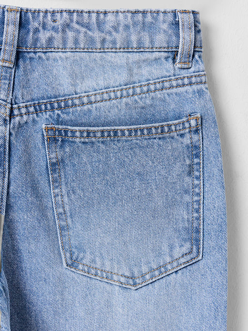 Джинсы для девочек широкие голубые - Mark formelle фото 3