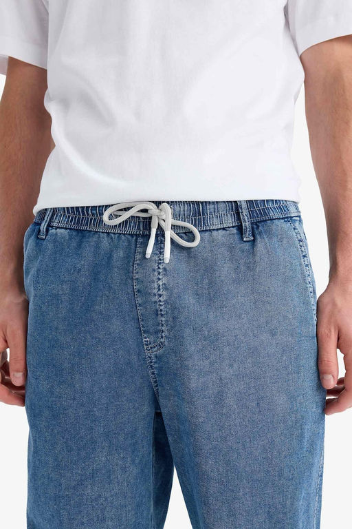 Yumu_ak Dokulu Wide Leg Jean Pantolon - Defacto фото 4