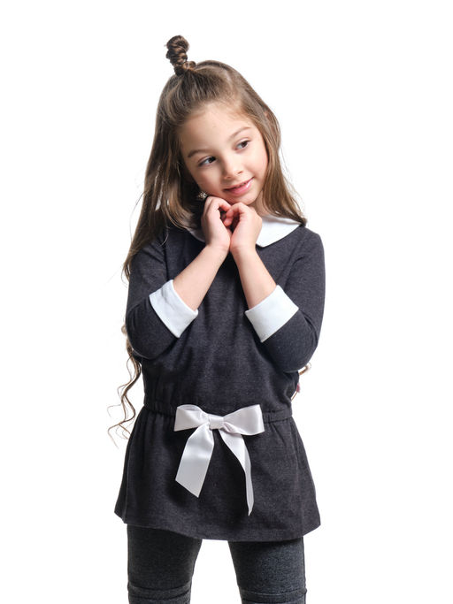 Футболка для девочки UD 1228 черный - Mini maxi фото 3