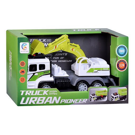 Машина "Грузовик экскаватор" в коробке